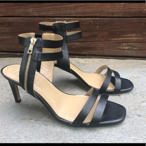 Ann Taylor black sling back heels.